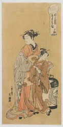 La Cortigiana Nanamachi del Shin Kanaya, periodo Edo